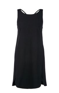 Маленькое черное платье с расклешенной юбкой Armani Exchange