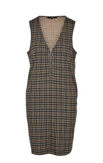 Трикотажное платье-сарафан в клетку Vero Moda