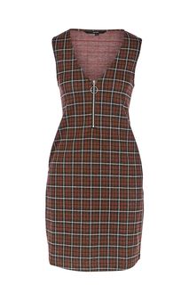 Трикотажное платье-сарафан в клетку Vero Moda