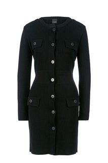 Короткое платье из вискозы на пуговицах Pinko