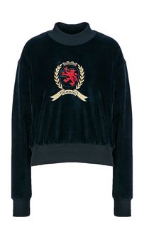 Бархатный свитшот с вышивкой Crest Tommy Jeans