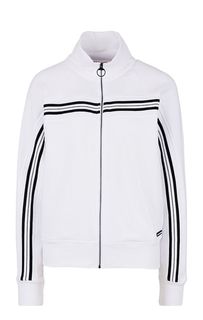 Белая толстовка с вышивкой на спине Dkny