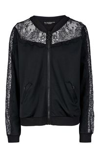 Черная толстовка на молнии Guess