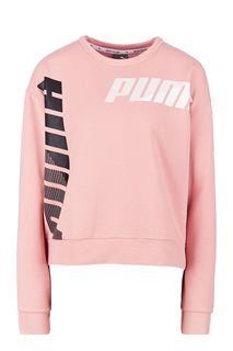 Розовый свитшот с принтом Puma