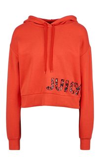 Укороченная толстовка с логотипом бренда Juicy Couture