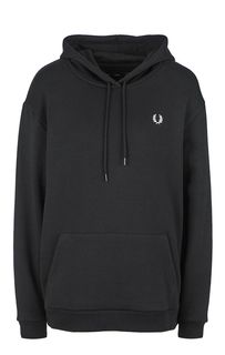 Черная толстовка с капюшоном Fred Perry