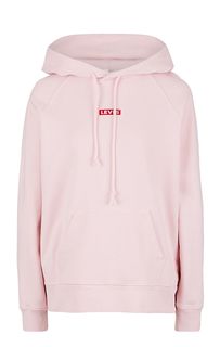 Розовая толстовка из хлопка с капюшоном Levis®