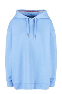 Синяя толстовка оверсайз с капюшоном Tom Tailor Denim