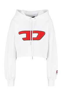 Хлопковая толстовка белого цвета Diesel