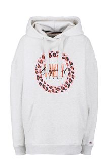 Серая хлопковая толстовка оверсайз Tommy Jeans