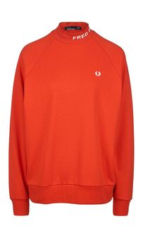 Плотная футболка из хлопка с длинными рукавами Fred Perry