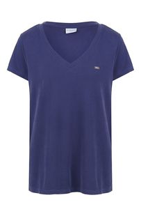 Однотонная футболка с треугольным вырезом U.S. Polo Assn.