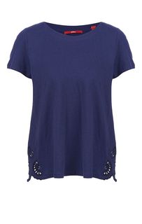 Футболка синего цвета с короткими рукавами S.Oliver