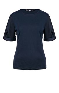 Однотонная синяя футболка с короткими рукавами Tommy Hilfiger