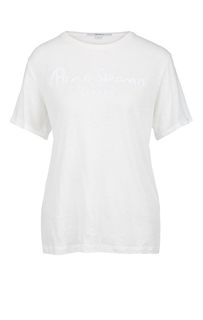 Футболка белого цвета с короткими рукавами Pepe Jeans