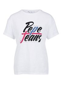 Хлопковая футболка с короткими рукавами Pepe Jeans