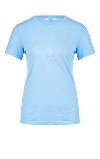 Синяя футболка с круглым вырезом Guess