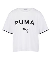 Футболка белого цвета с короткими рукавами Puma