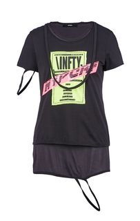 Футболка с дополнительным топом Diesel