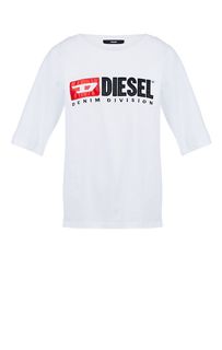 Футболка оверсайз с разрезами по бокам Diesel