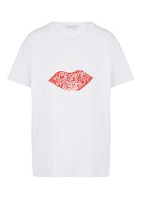 Хлопковая футболка с декором из пайеток Silvian Heach