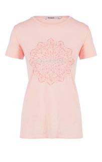 Хлопковая футболка с круглым вырезом Desigual