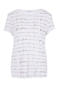 Футболка из вискозы с декором из страз Guess