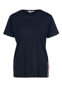 Футболка свободного кроя с контрастными вставками Tommy Hilfiger