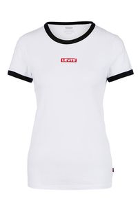 Белая хлопковая футболка с контрастными вставками Levis®