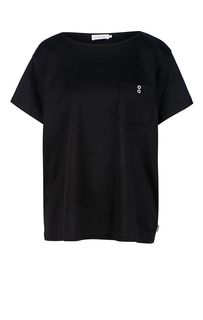 Однотонная хлопковая футболка с карманом Calvin Klein