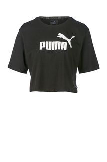 Укороченная футболка с логотипом бренда Puma