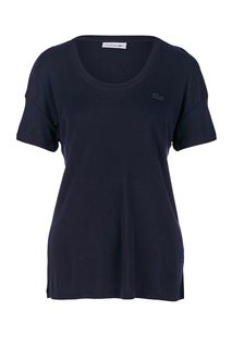 Синяя футболка с короткими рукавами Lacoste