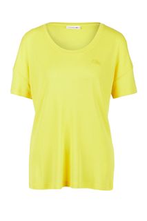 Желтая футболка с короткими рукавами Lacoste
