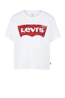 Белая хлопковая футболка с короткими рукавами Levis®