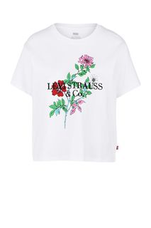 Хлопковая футболка с принтом и вышивкой Levis®