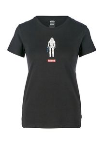 Черная хлопковая футболка с принтом Star Wars™ х Levis®