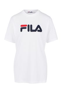 Хлопковая футболка оверсайз Fila