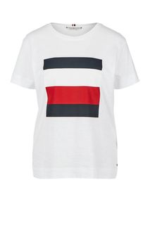 Хлопковая футболка с короткими рукавами Tommy Hilfiger