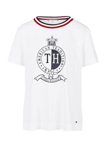 Хлопковая футболка с короткими рукавами Tommy Hilfiger