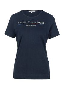 Хлопковая футболка с короткими рукавами Tommy Hilfiger