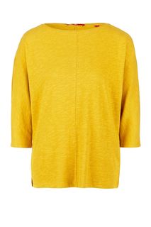 Желтая футболка с рукавами 3/4 S.Oliver