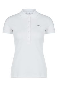 Белая футболка поло из хлопка Lacoste