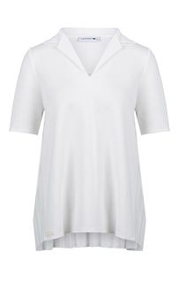Футболка поло с плиссированной вставкой Lacoste
