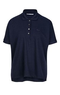Синяя футболка поло оверсайз Lacoste