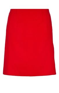 Шерстяная юбка красного цвета Marc Opolo