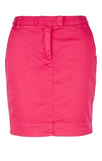 Узкая юбка из хлопка цвета фуксии United Colors of Benetton