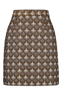 Короткая юбка коричневого цвета Victoria Kuksina