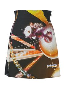 Короткая расклешенная юбка с застежкой на молнию Pinko