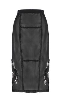 Полупрозрачная юбка с отделкой пайетками Patrizia Pepe