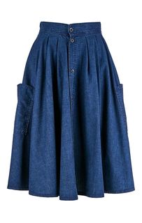 Хлопковая юбка на пуговицах с карманами Pepe Jeans